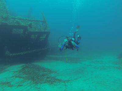 Wracktauchen bei Pomonte Wracktauchen bei Pomonte